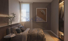 Brand new three bedroom top floor apartment with pool for sale in Zakaki area 