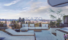 Brand new three bedroom top floor apartment with pool for sale in Zakaki area 