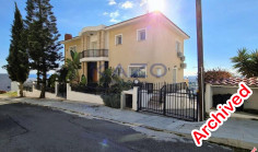 Birds eye view five bedroom detached house in Agia Fyla, Limassol 