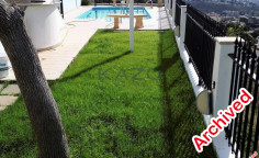 Birds eye view five bedroom detached house in Agia Fyla, Limassol 