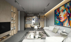 Modern one bedroom apartment with pool and gym Modern one bedroom apartment with pool and gym