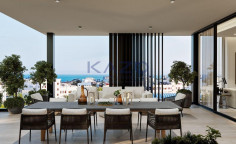 Penthouse apartment with sea view in Agios Ambrosios 