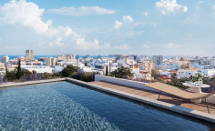 Modern top floor apartment with pool in Agios Nektarios 