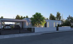 Modern four bedroom villa in green Perivolia area 