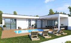 Modern four bedroom villa in green Perivolia area 