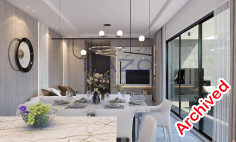 Modern 1 bedroom apartment in Oroklini with pool 