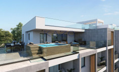 Modern 1 bedroom apartment in Oroklini with pool 