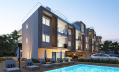 Modern 1 bedroom apartment in Oroklini with pool 