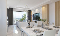 Modern 1 bedroom apartment in Oroklini with pool 