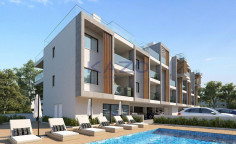 Modern 1 bedroom apartment in Oroklini with pool 