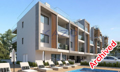 Modern 1 bedroom apartment in Oroklini with pool 