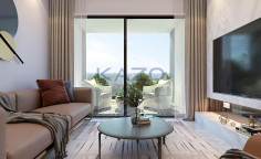 Modern 1 bedroom apartment in Oroklini with pool 