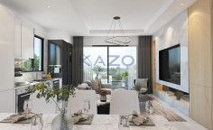 Modern 1 bedroom apartment in Oroklini with pool 