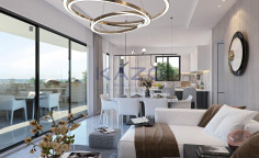 Modern 1 bedroom apartment in Oroklini with pool 