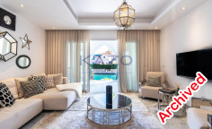 Seafront villa with yacht berth in Limassol Marina 