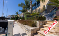 Seafront villa with yacht berth in Limassol Marina 