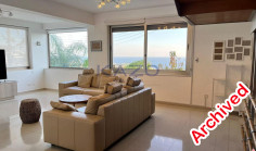 Spacious Agios Tychonas home with pool sea view 