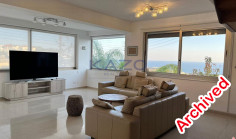 Spacious Agios Tychonas home with pool sea view 