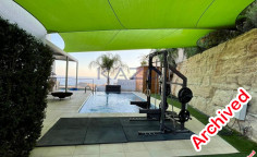 Spacious Agios Tychonas home with pool sea view 