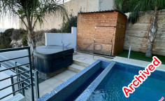 Spacious Agios Tychonas home with pool sea view 