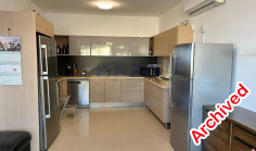 Spacious Agios Tychonas home with pool sea view 