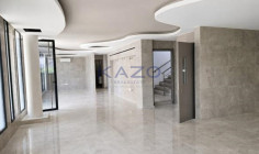 Brand new modern commercial building with rooftop 