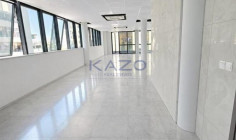Brand new modern commercial building with rooftop 