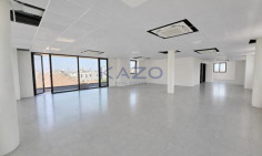Brand new modern commercial building with rooftop 