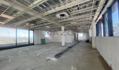 Brand new modern commercial building with rooftop 