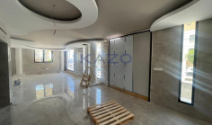 Brand new modern commercial building with rooftop 