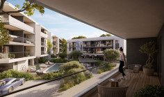 Modern studio apartment in Asomatos with communal pool & gym 