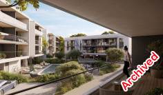 Modern studio apartment in Asomatos with communal pool & gym 