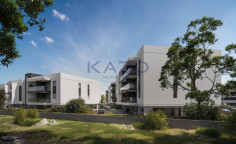 Modern studio apartment in Asomatos with communal pool & gym 