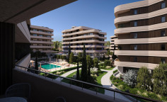 Modern 2-bed Agios Athanasios apartment with pool 