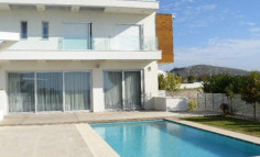 A new luxury villa built on the beach 