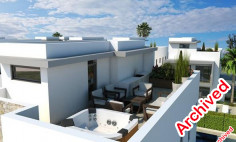 3 bedroom villa with private swimming pool and roof garden located in a Dhekelia road, 5 min walking distance to the beach