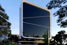 Luxurious high-tech 8-floor commercial building for sale. 