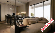 Spacious 3 bedroom furnished apartment with swimming pool for sale in Germasogeia