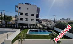Luxury two bedrooms apartment with swimming pool for sale in Germasogeia