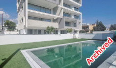 Luxury two bedrooms apartment with swimming pool for sale in Germasogeia