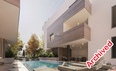 Luxury two beds apartment with swimming pool for sale in Livadia