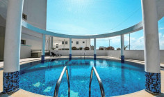 Spacious 2 bedroom furnished apartment with swimming pool for sale in Larnaca