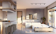 Spacious 2 bedroom furnished apartment with swimming pool for sale in Protaras