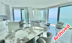 2 bedroom luxury sea front apartment 29th floor for rent Limassol 