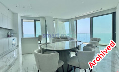 2 bedroom luxury sea front apartment 29th floor for rent Limassol 