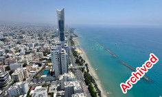 2 bedroom luxury sea front apartment 29th floor for rent Limassol 
