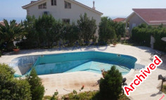 Modern five bedroom house with sea view pool 