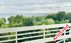1 bedroom top floor apartment sea views for rent Limassol 