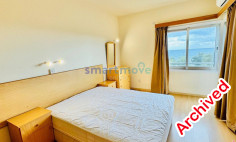 1 bedroom top floor apartment sea views for rent Limassol 
