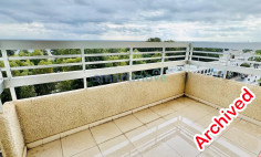 1 bedroom top floor apartment sea views for rent Limassol 